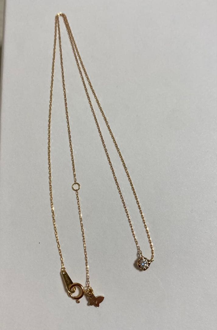 サマンサタバサ K18ピンクゴールド ダイヤネックレス