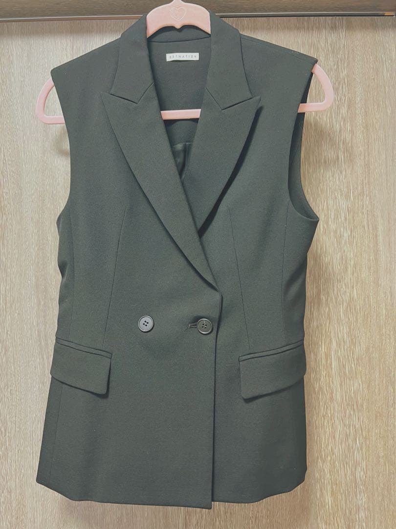 超美品　ESTNATIONロングベスト・ジレ