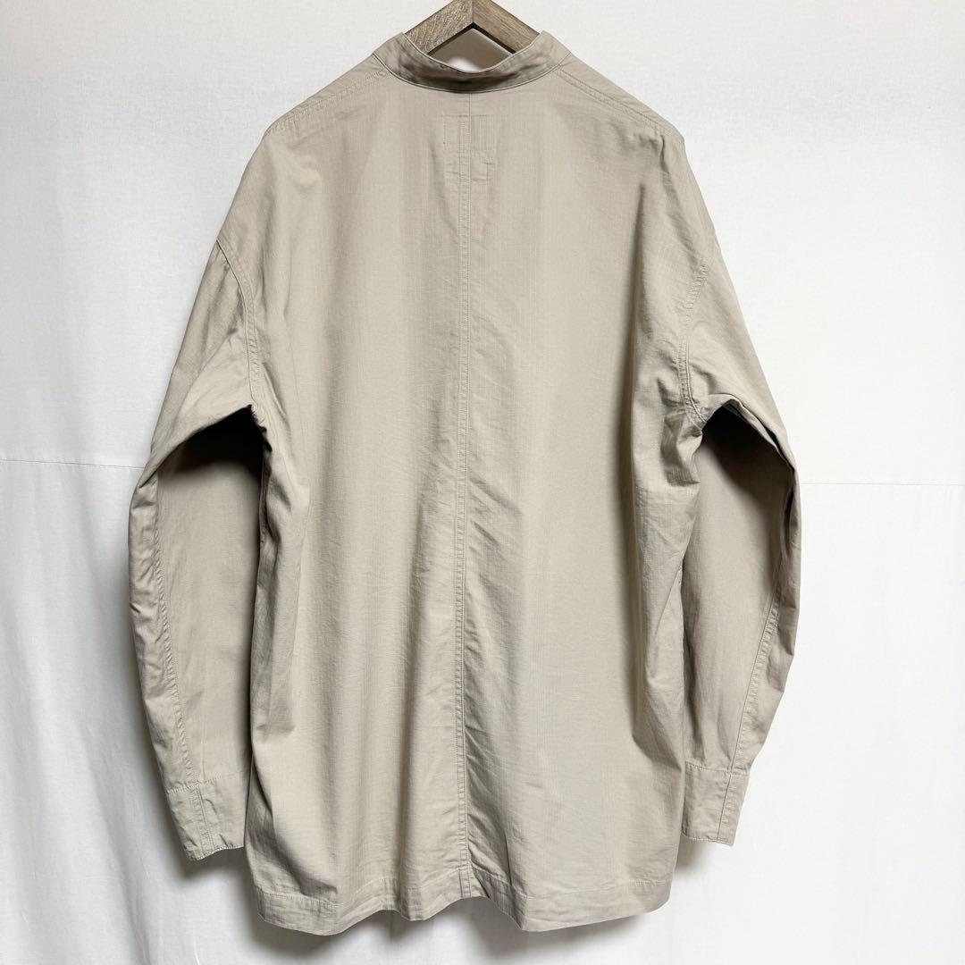 Lサイズ！peak リップストップチャイニーズシャツジャケット