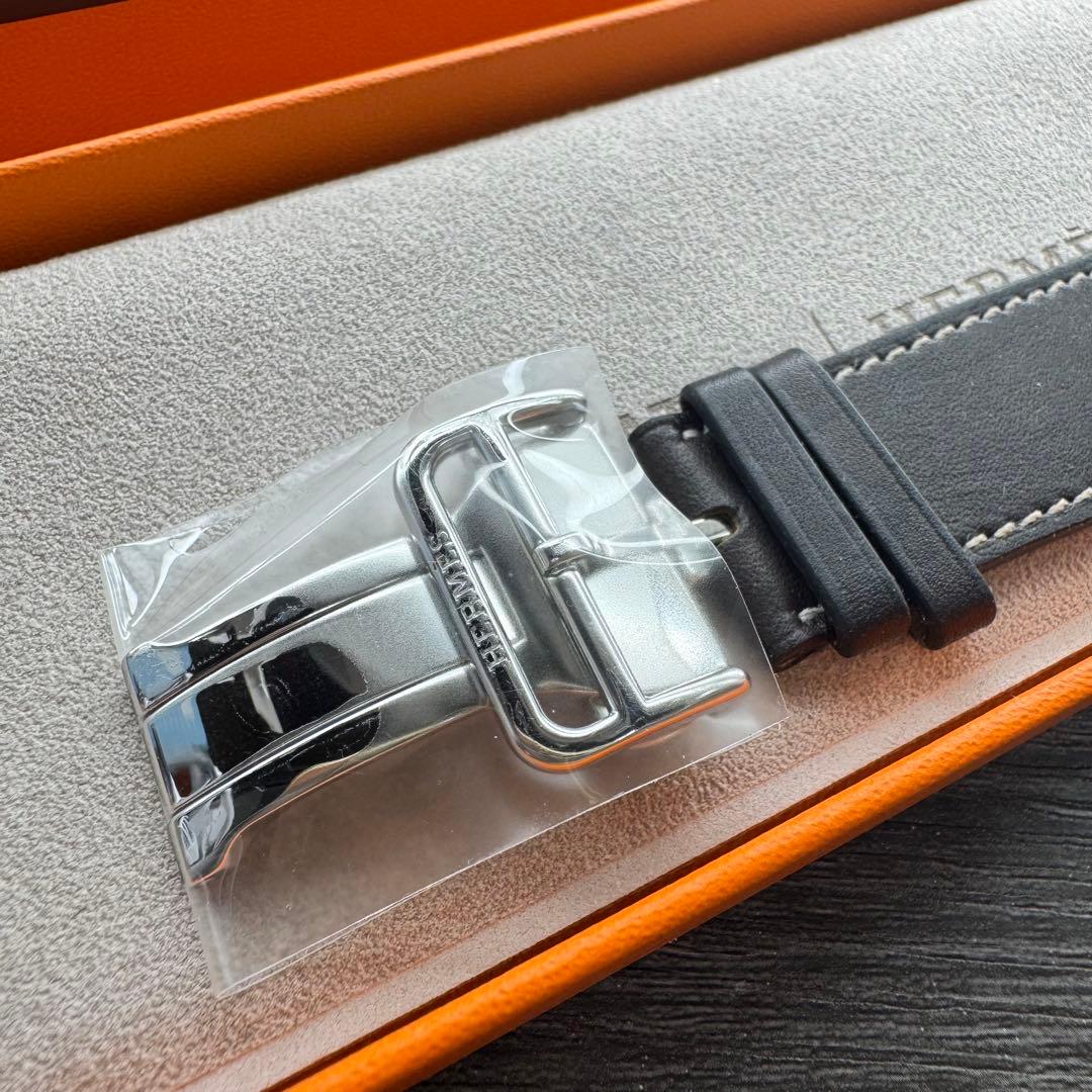 2853 ほぼ未使用　Apple Watch エルメス　エベンヌ　バックル