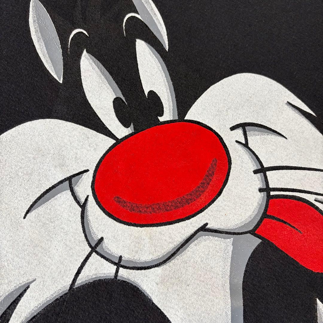 USA製　シルベスターキャット　スウェットトレーナー　ブラック　Lサイズ　古着