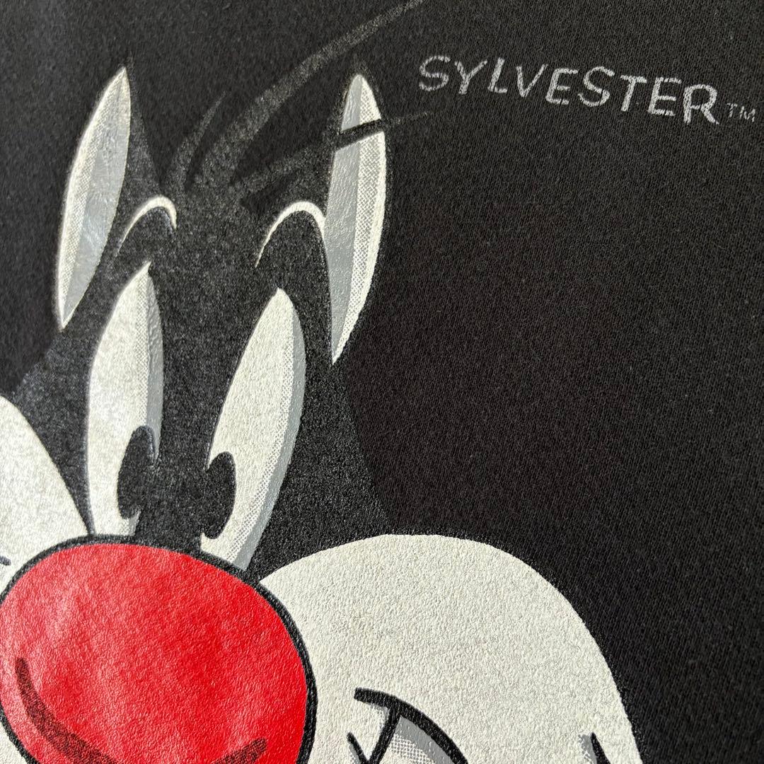 USA製　シルベスターキャット　スウェットトレーナー　ブラック　Lサイズ　古着