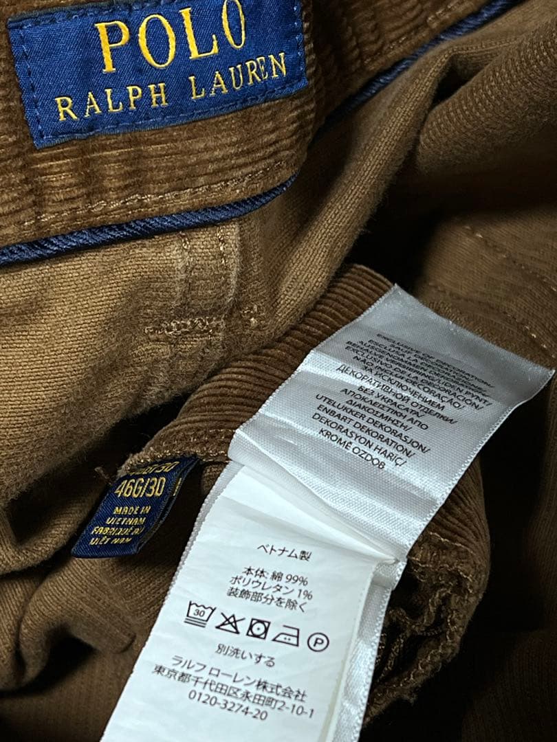 ✅W46 RALPH LAUREN ラルフローレン コーデュロイ パンツ 茶色