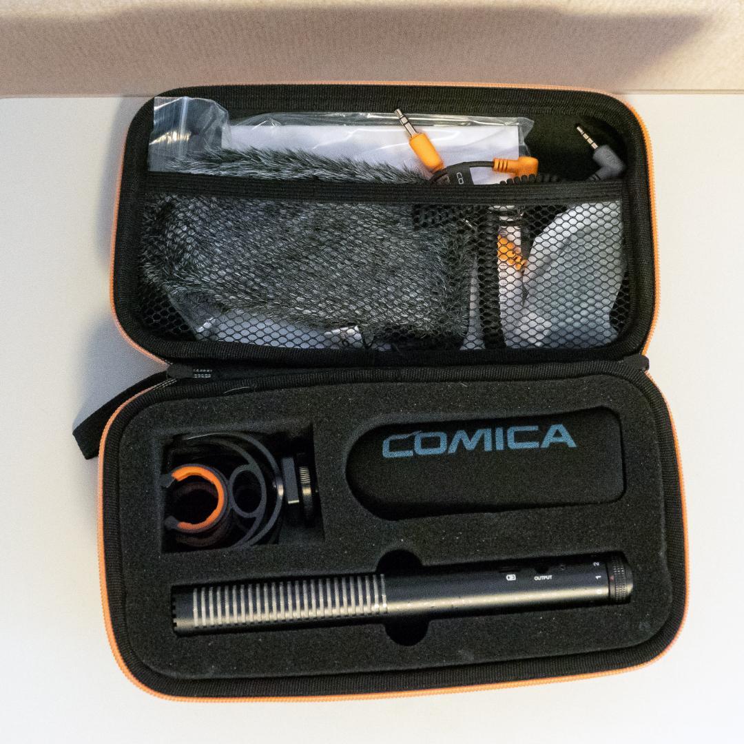 超指向性高感度カメラマイク・ガンマイク　COMICA CVM-VM20