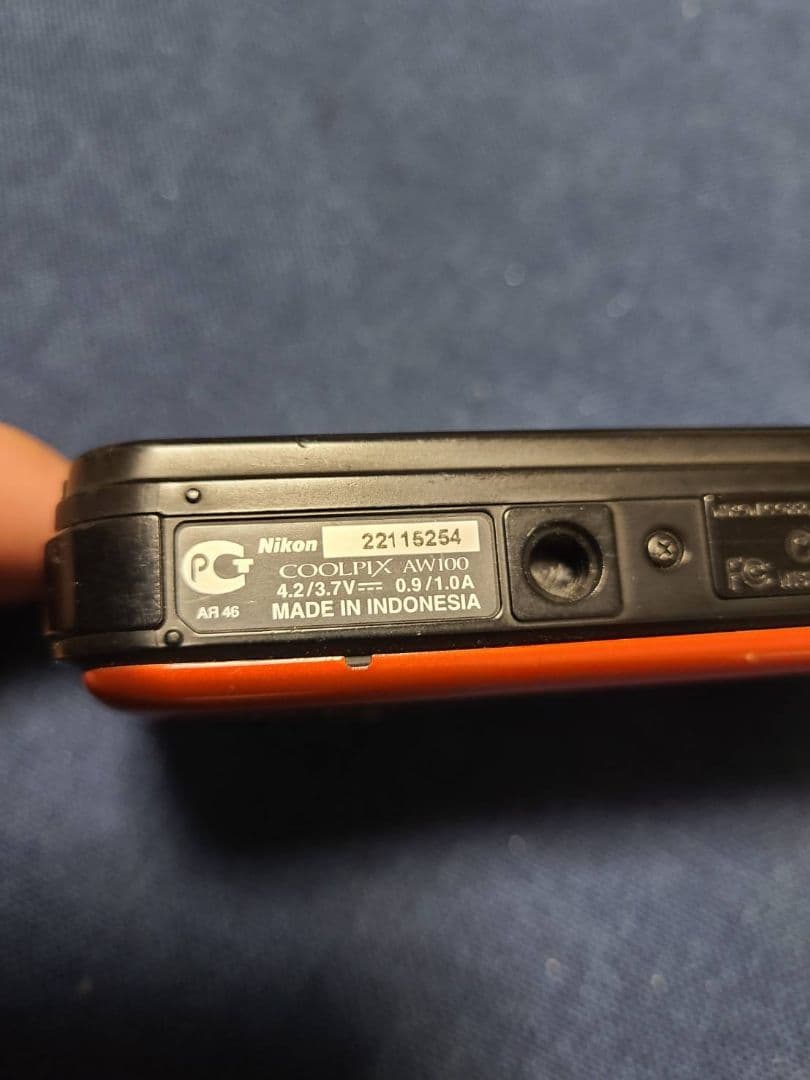 F*中様 Nikon COOLPIX デジタルカメラ オレンジ　AW100