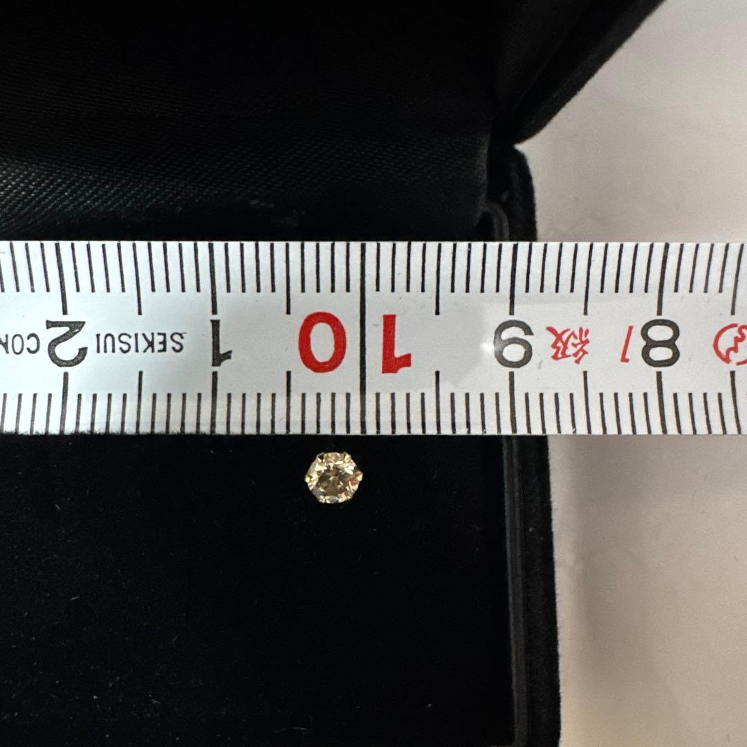 ダイヤモンド K18 ピアス 0.15ct 片耳