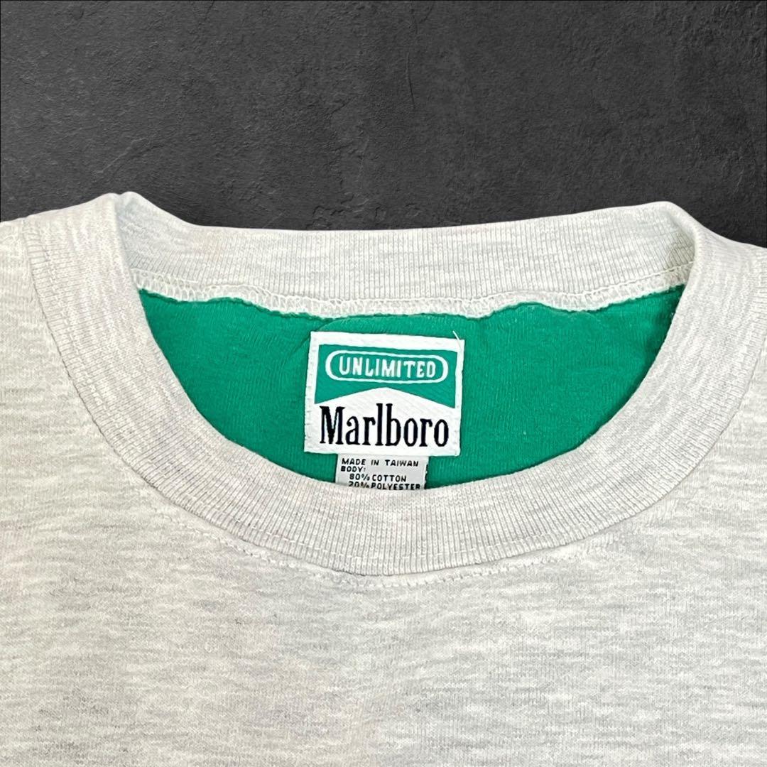 90s Marlboro UNLIMITED 刺繍リザードスウェット希少グリーン