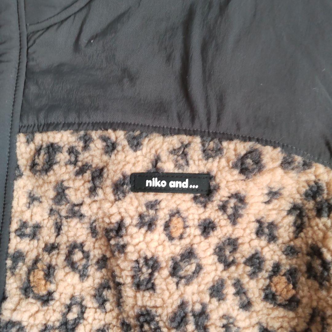 niko and ...ボアフリースポケットジャケット　ヒョウ柄　新品、未使用