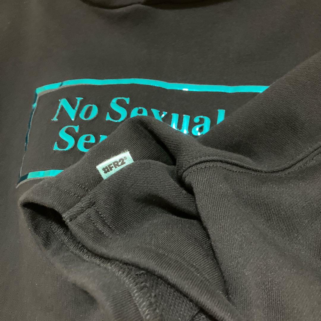 #FR2 月桃 沖縄限定 ショート丈 クロップド ロゴ スウェット パーカー