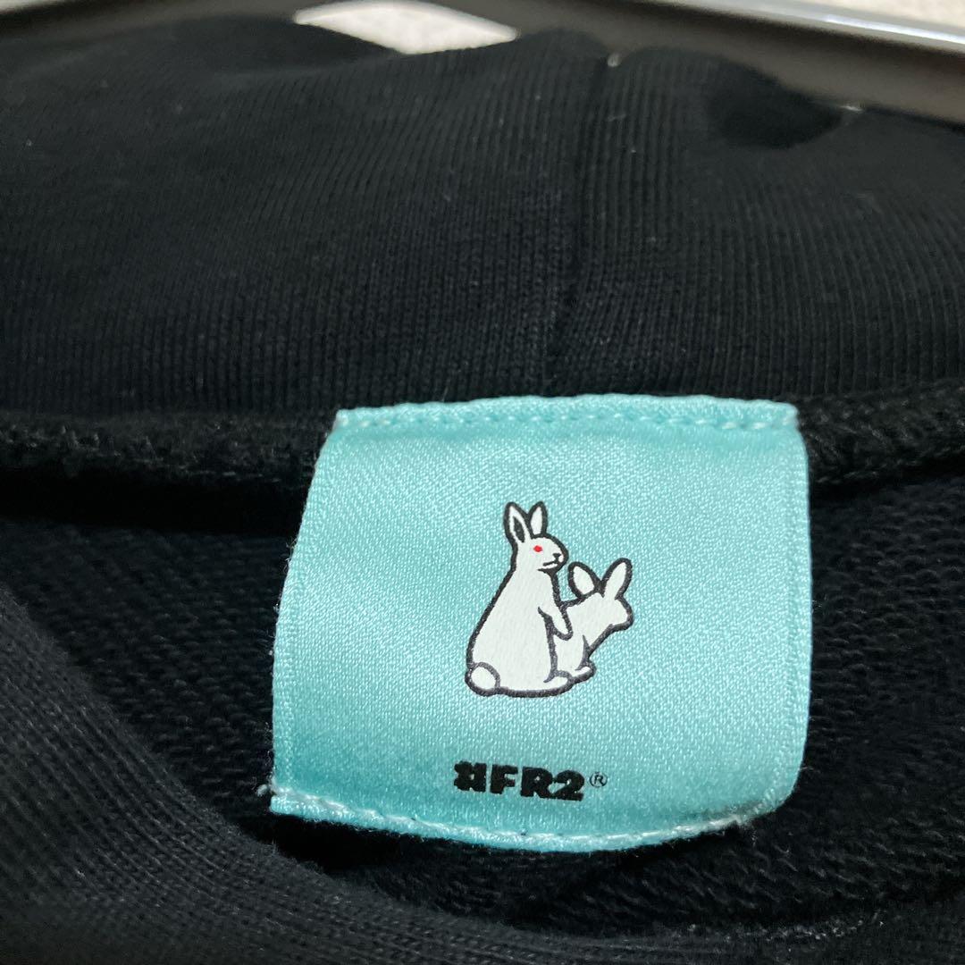 #FR2 月桃 沖縄限定 ショート丈 クロップド ロゴ スウェット パーカー