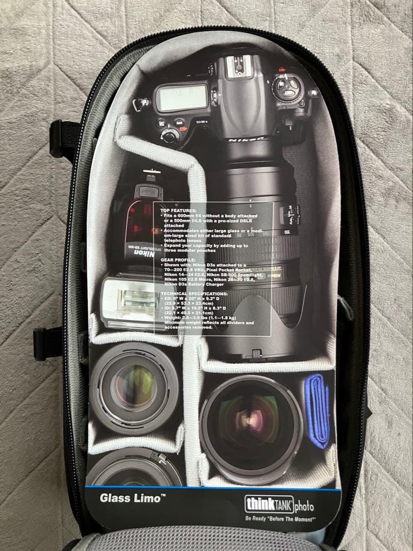 シンクタンク フォトズームバッグ/ホルスター グラスリモ ブラック001925