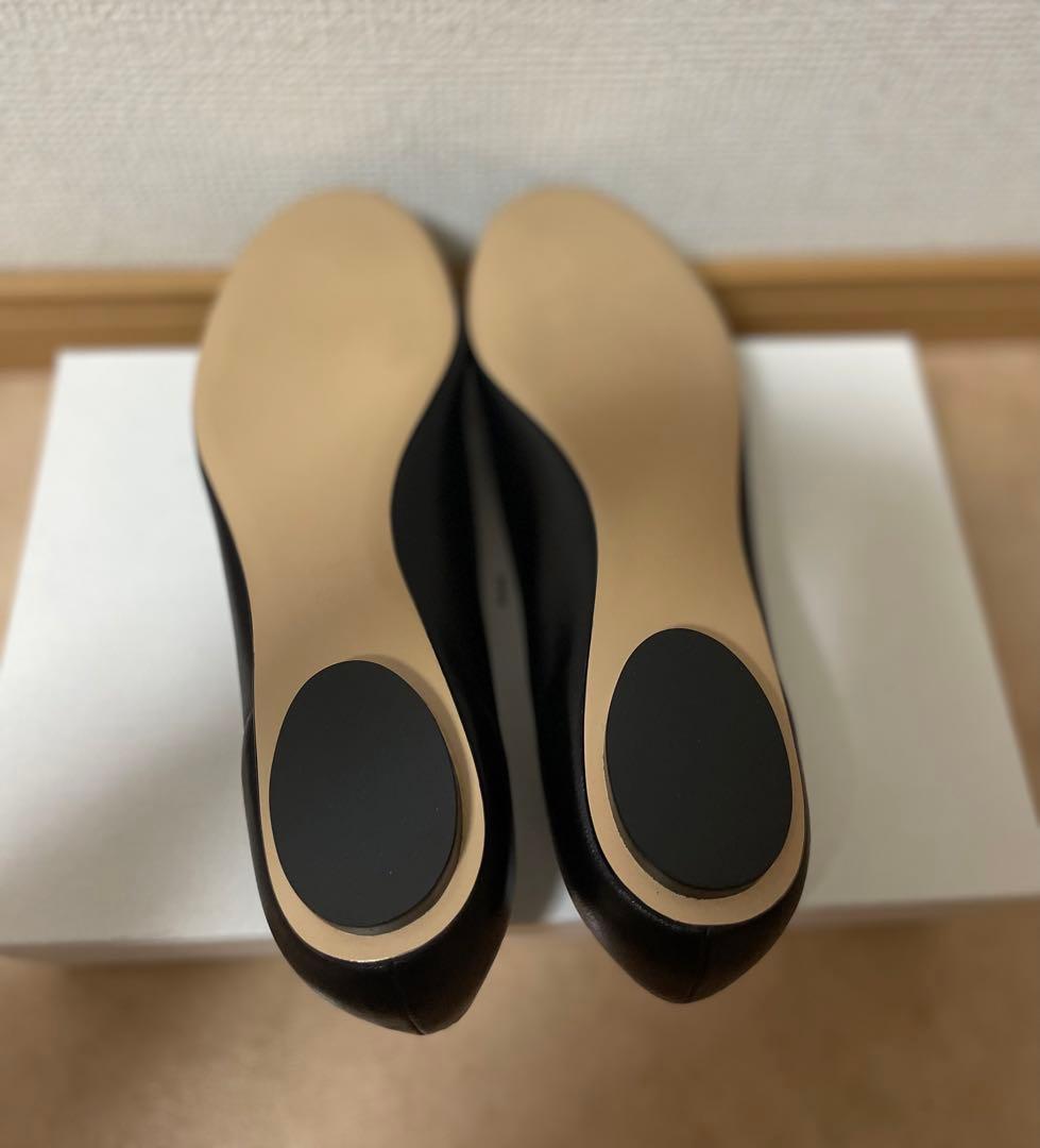 【新品未使用】pippichic ブラック　パールフラットシューズ　36