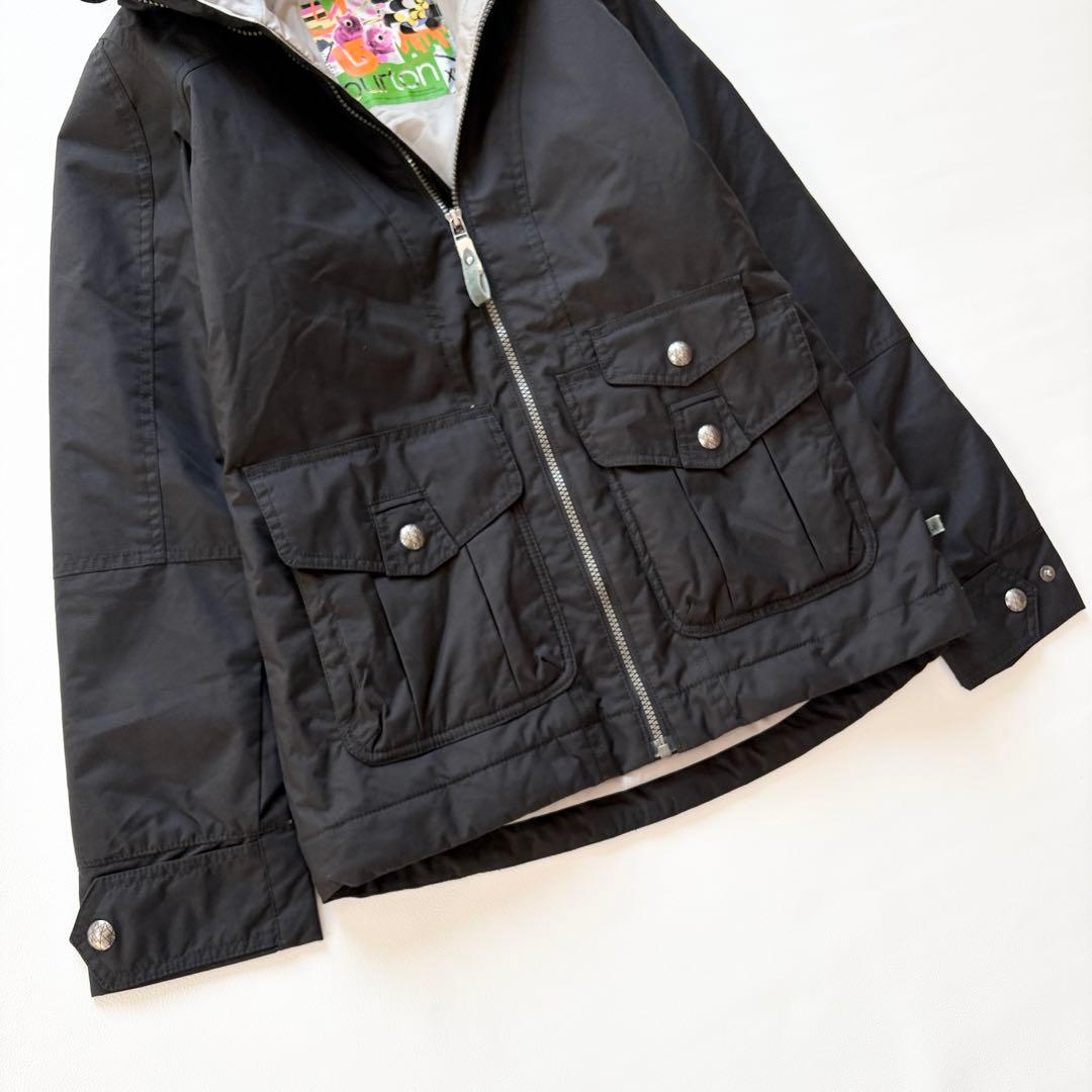 4477【美品】バートン スノボウェア レディース ジャケット 無地 ブラック
