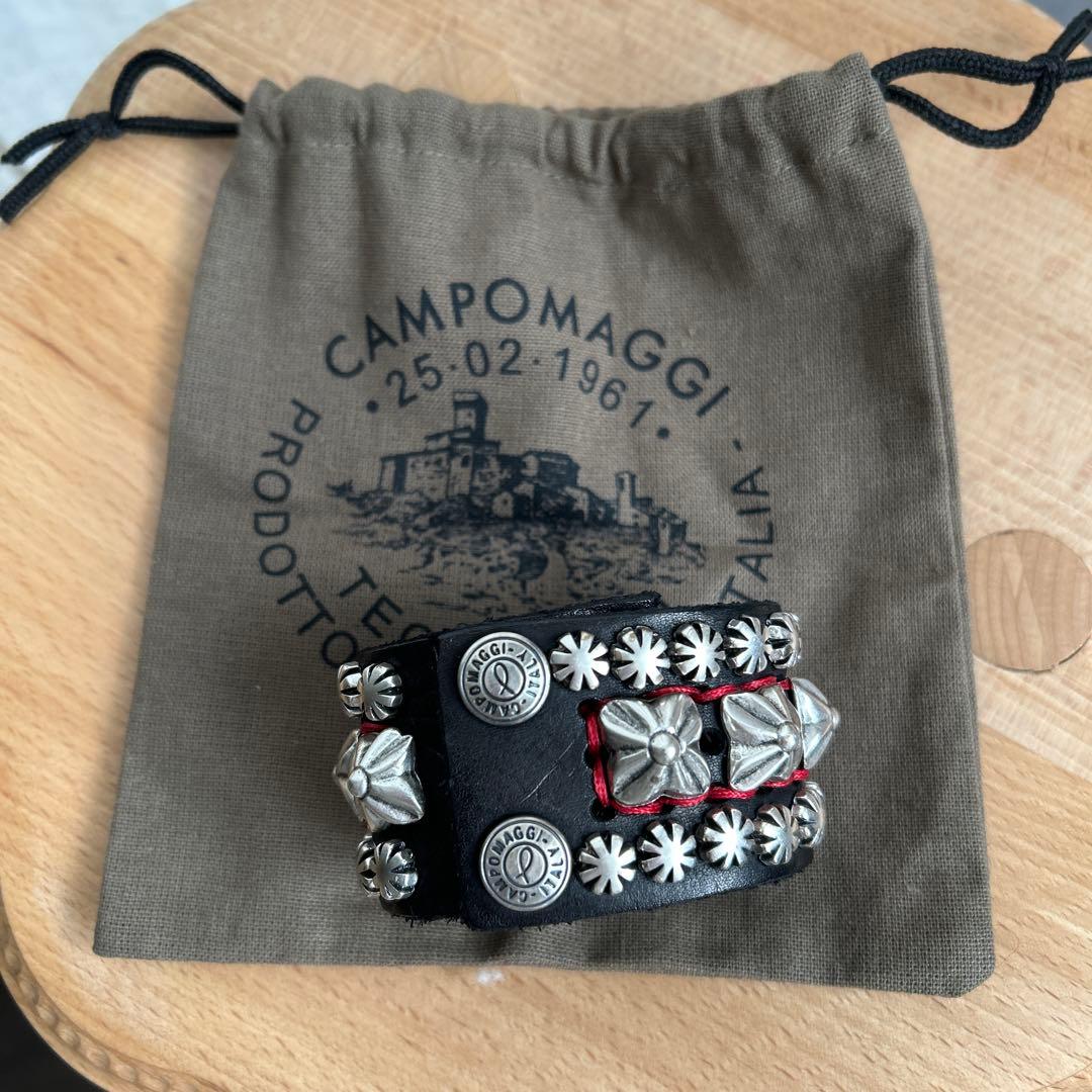 CAMPOMAGGI スタッズワイドブレスレット
