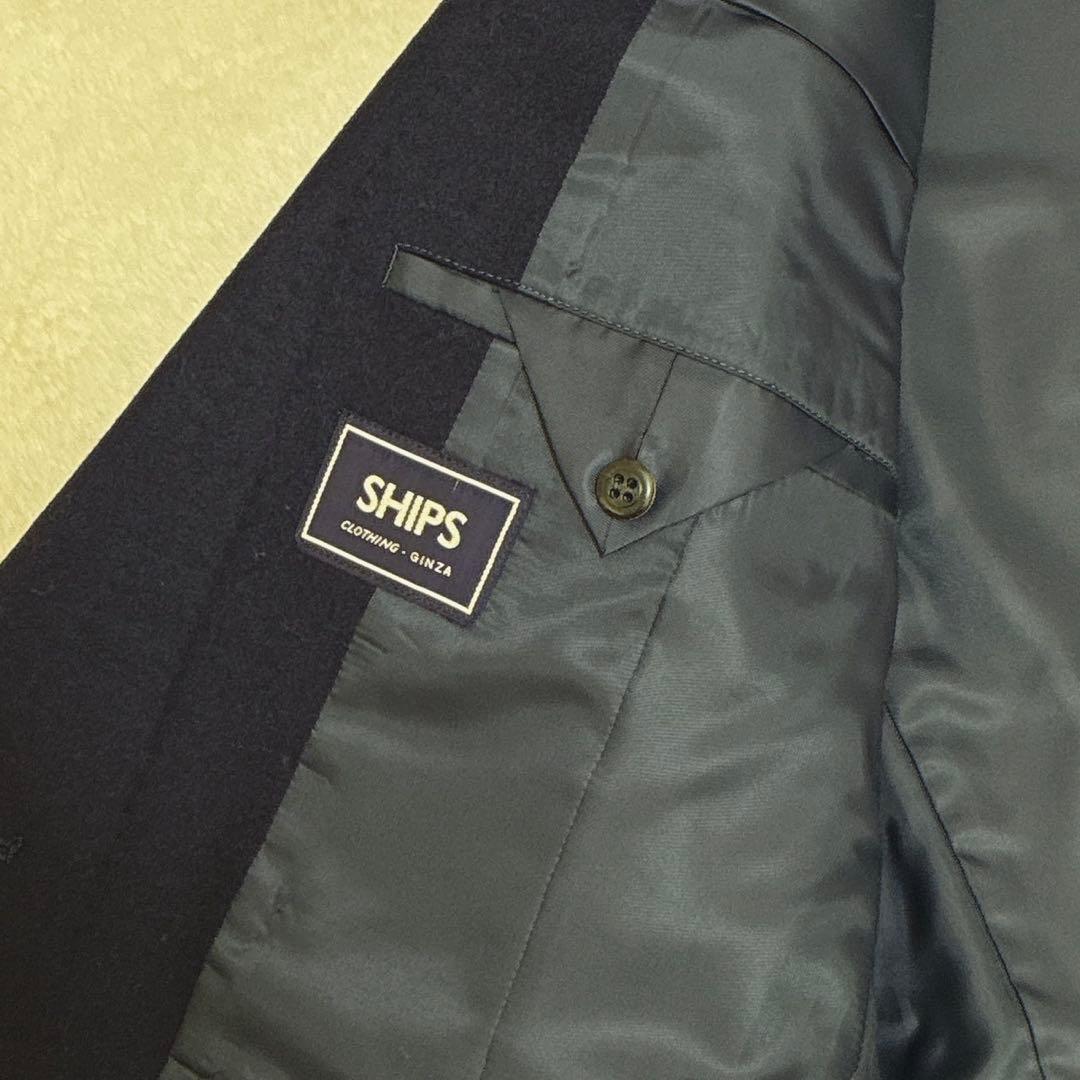 シップス x リングジャケット　紺ブレ　ダブル　金ボタン　テーラードジャケット