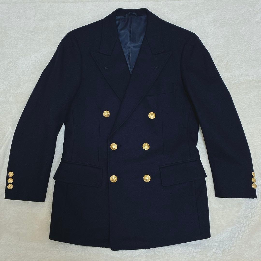 シップス x リングジャケット　紺ブレ　ダブル　金ボタン　テーラードジャケット