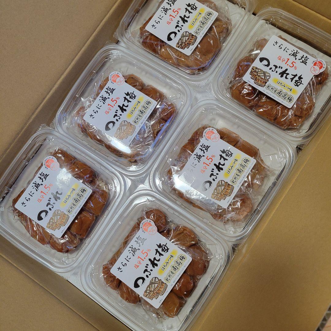 初売りセール　紀州南高梅つぶれ梅蜂蜜味270g×12パック