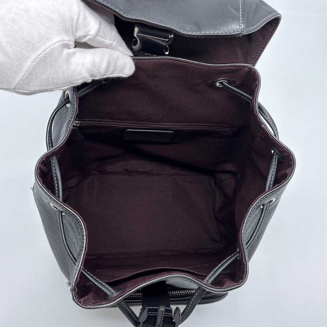 コーチ リュック バックパック レザー ロゴ CT811 ブラック