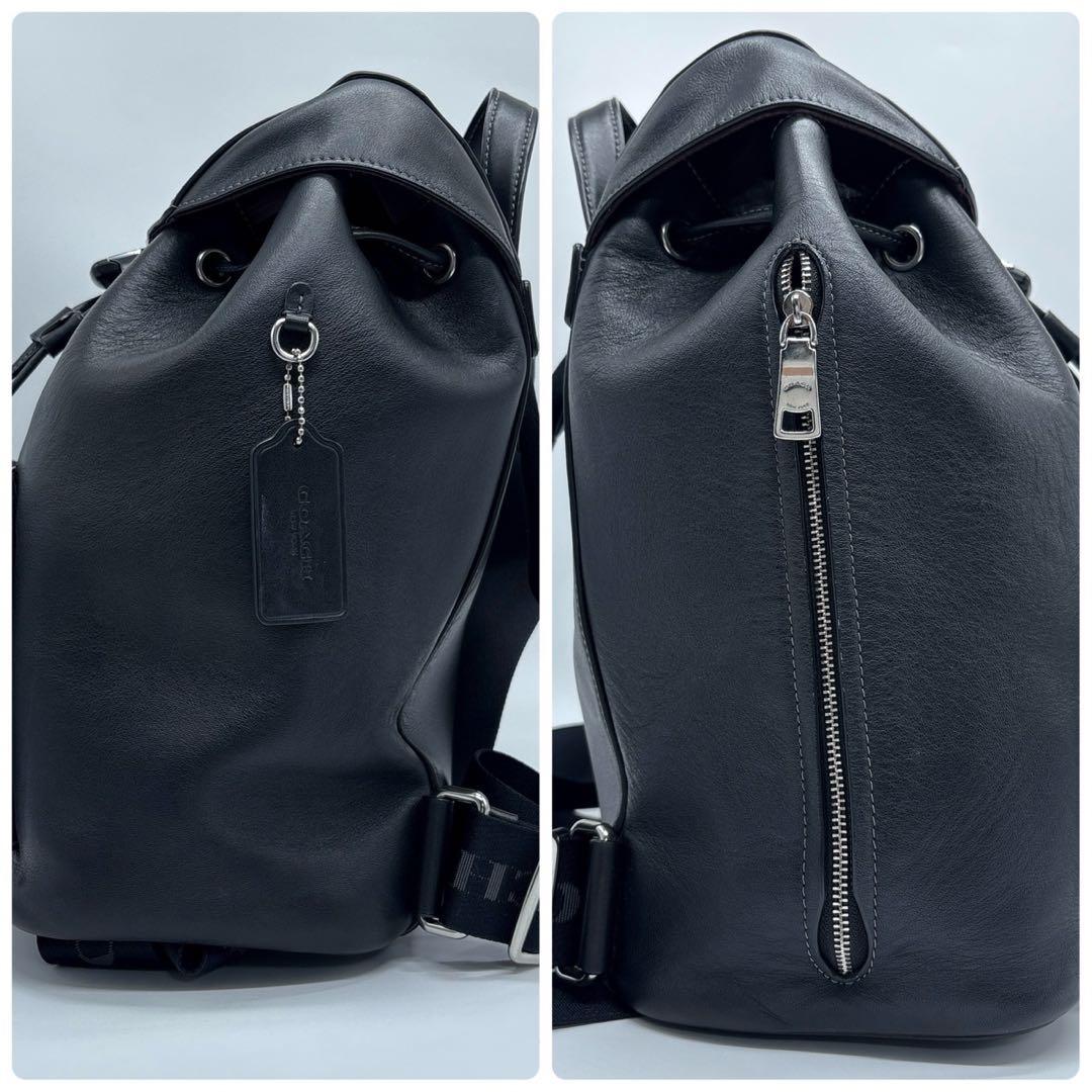 コーチ リュック バックパック レザー ロゴ CT811 ブラック