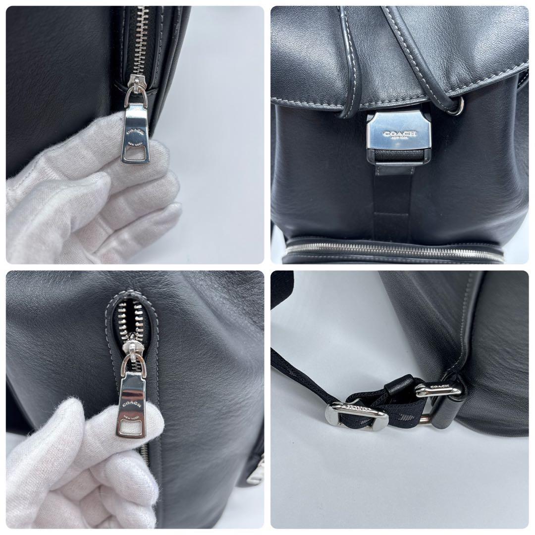 コーチ リュック バックパック レザー ロゴ CT811 ブラック