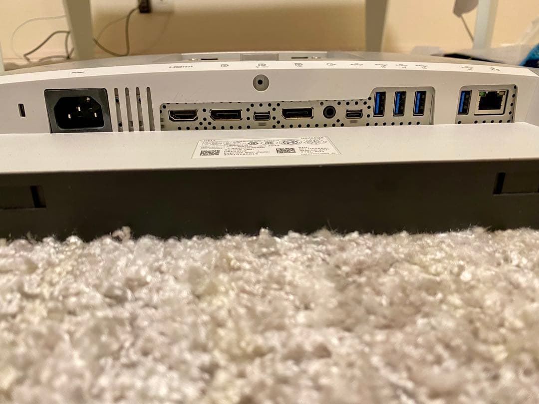 DELL 27インチ 4Kモニター U2723QX+ケーブル+端子（スタンドなし