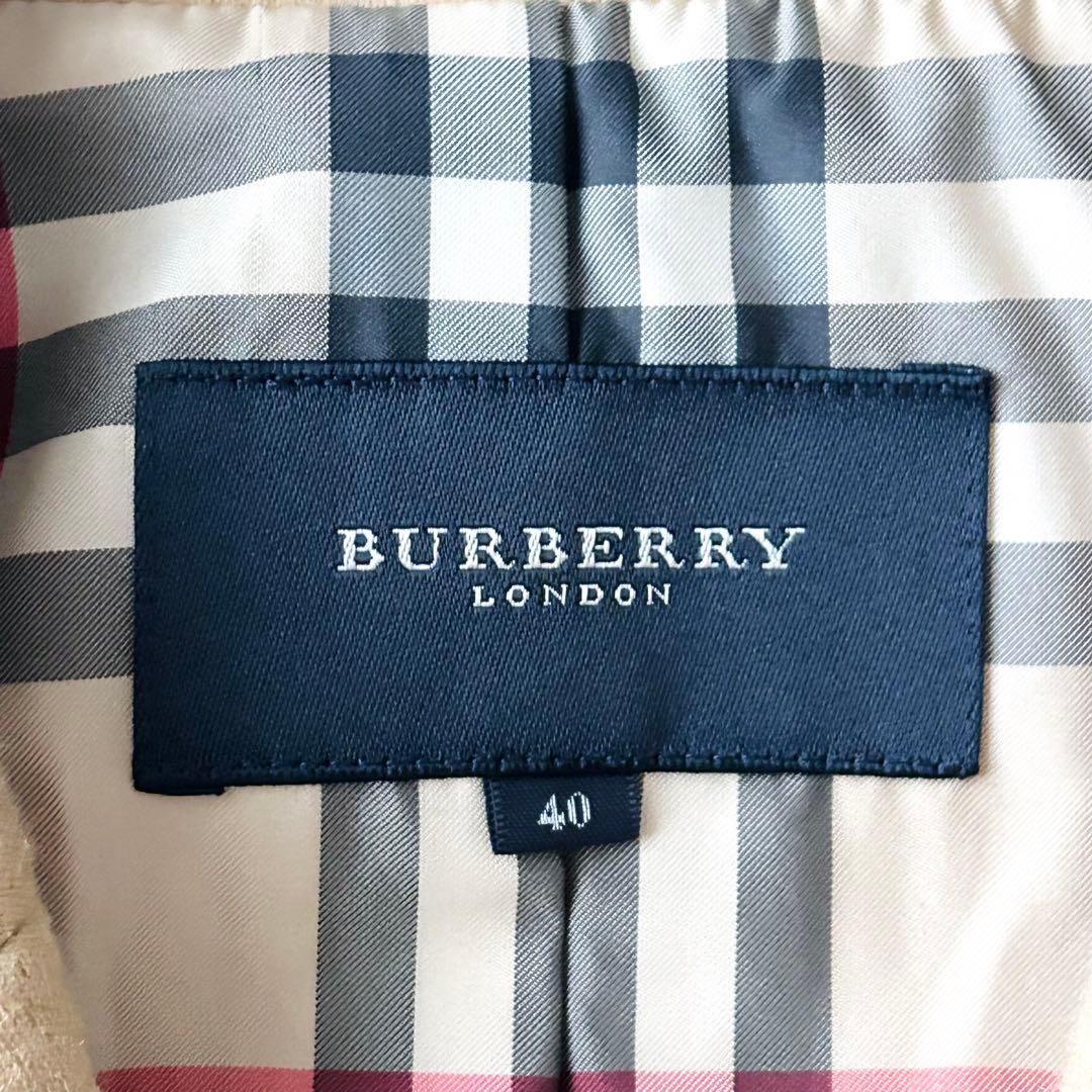 2910Z 極美品 バーバリーロンドン ウールテーラードジャケット ベージュ40