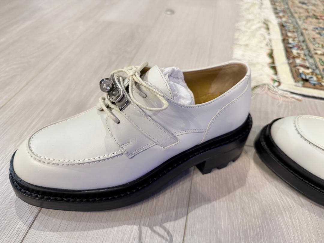 エルメス モカシン 《ダービー ロイヤル》 新品未使用 35 ケリー金具付