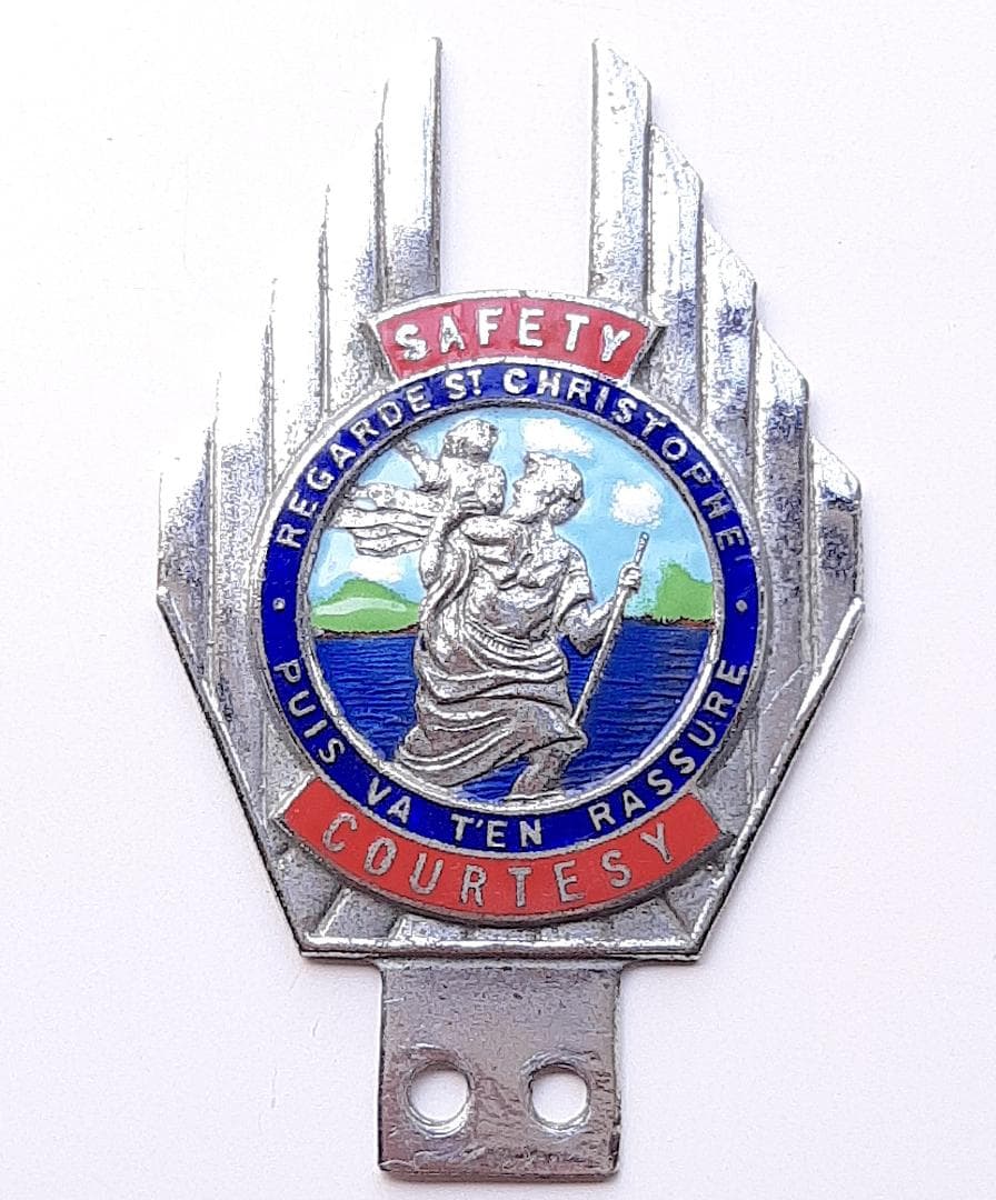 稀少/英国/セントクリストファー/バッジ/60年代/ベスパ/ランブレッタ/モッズ