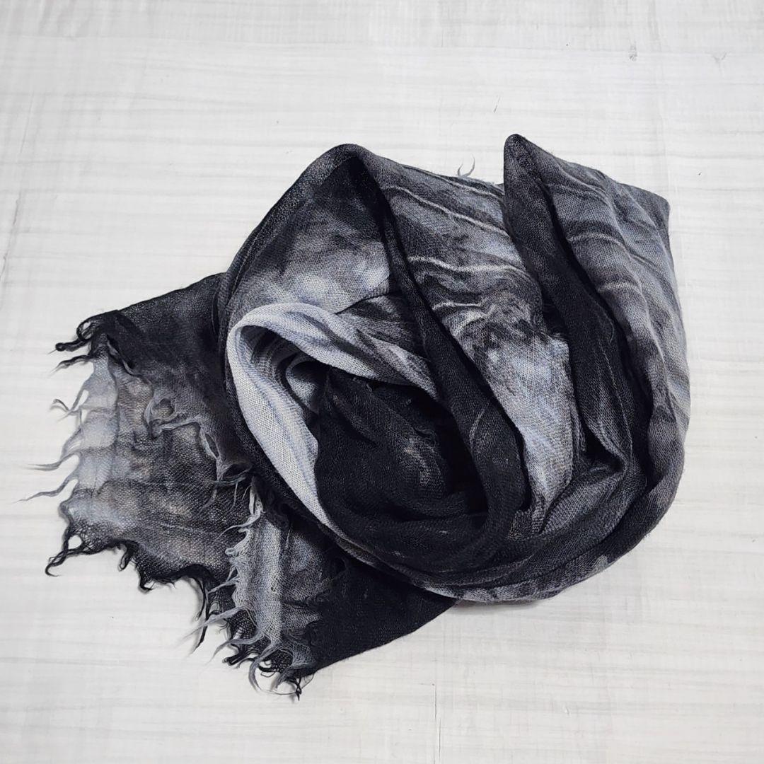 希少 ヘルムートラング HELMUT LANG ストール タイダイ柄 ショール