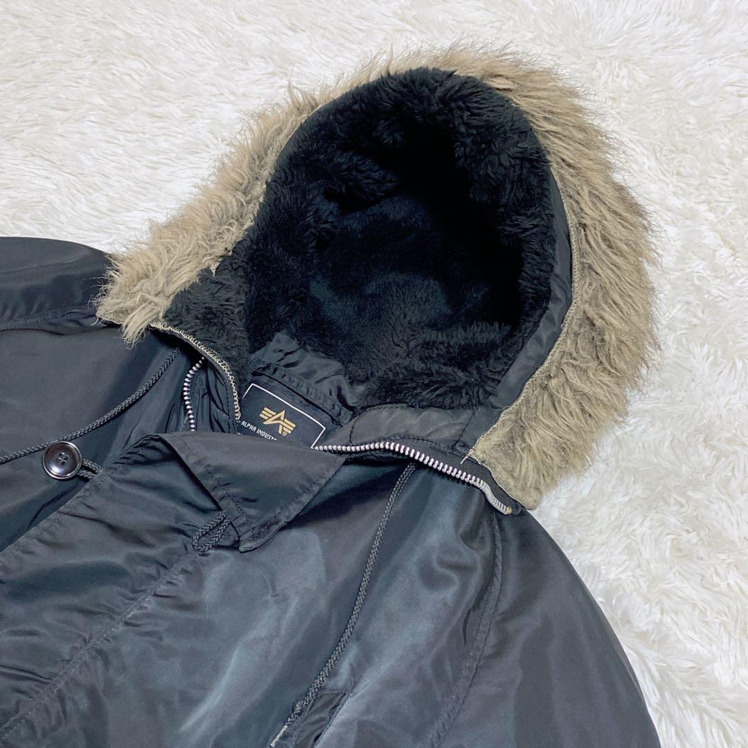 Alpha Industries N-3B USA製 L ブラック