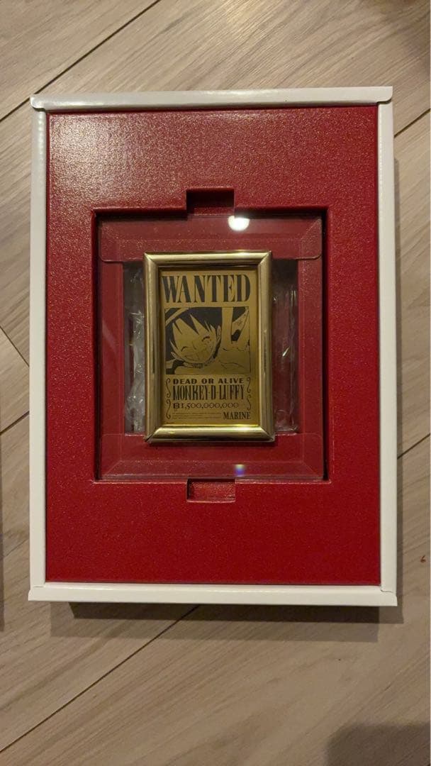 純金製ルフィ　ファインゴールドプレート　ワンピース