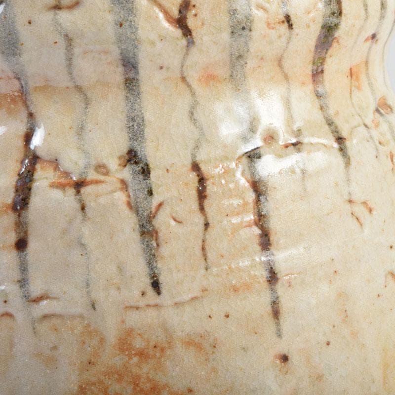 茶道具　志野焼　瀬戸　陶三郎作　水指　共箱　C　8731