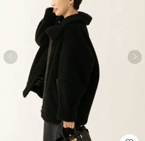 超美品【ジャーナルスタンダードレサージュ】ボアアビエータージャケット