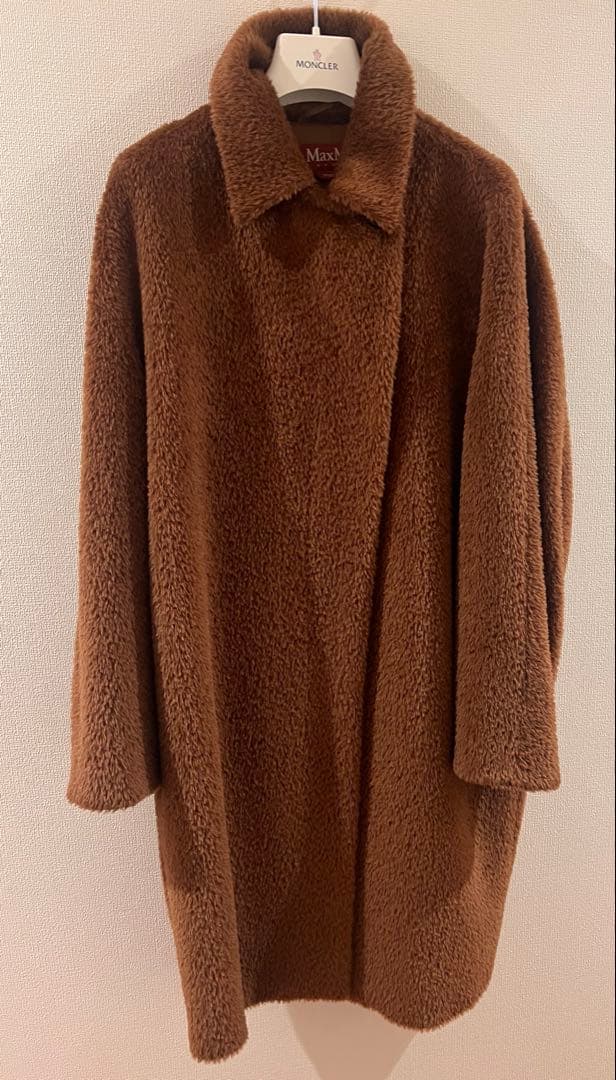 Max Mara STUDIO アルパカシャギーコート　ブラウン