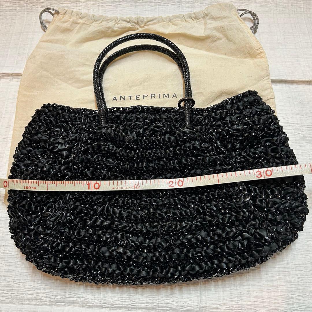アンテプリマ 手提げバッグ ブラック