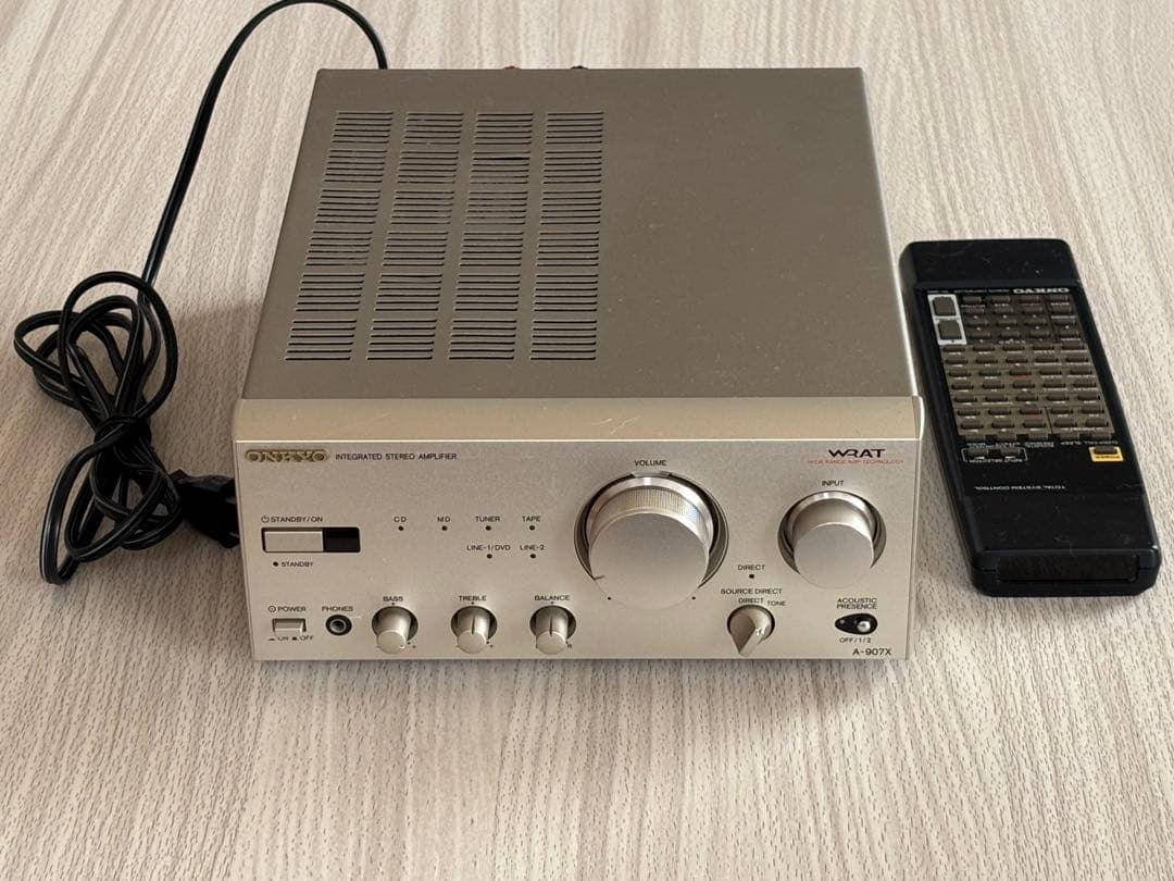 美品★ONKYO A-907X プリメインアンプ ◾️純正リモコン付き