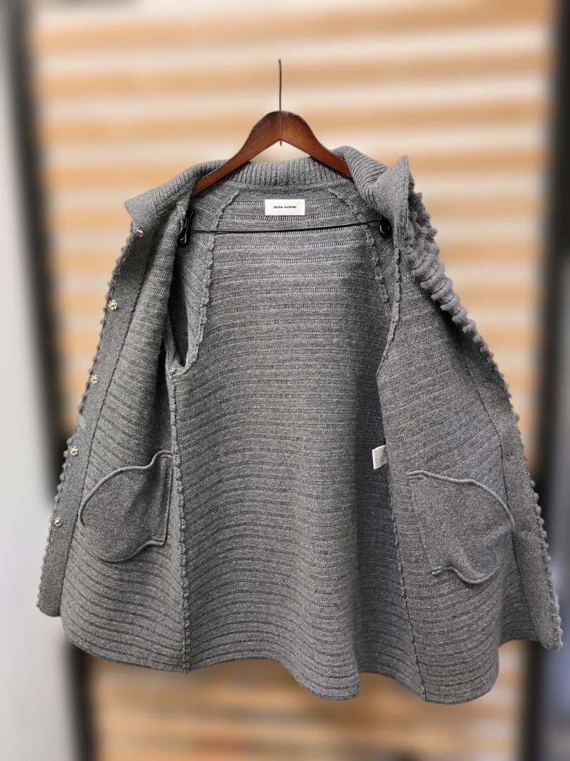 最終価格！！mila schon ミンクファー　カシミヤ素材　グレー コート