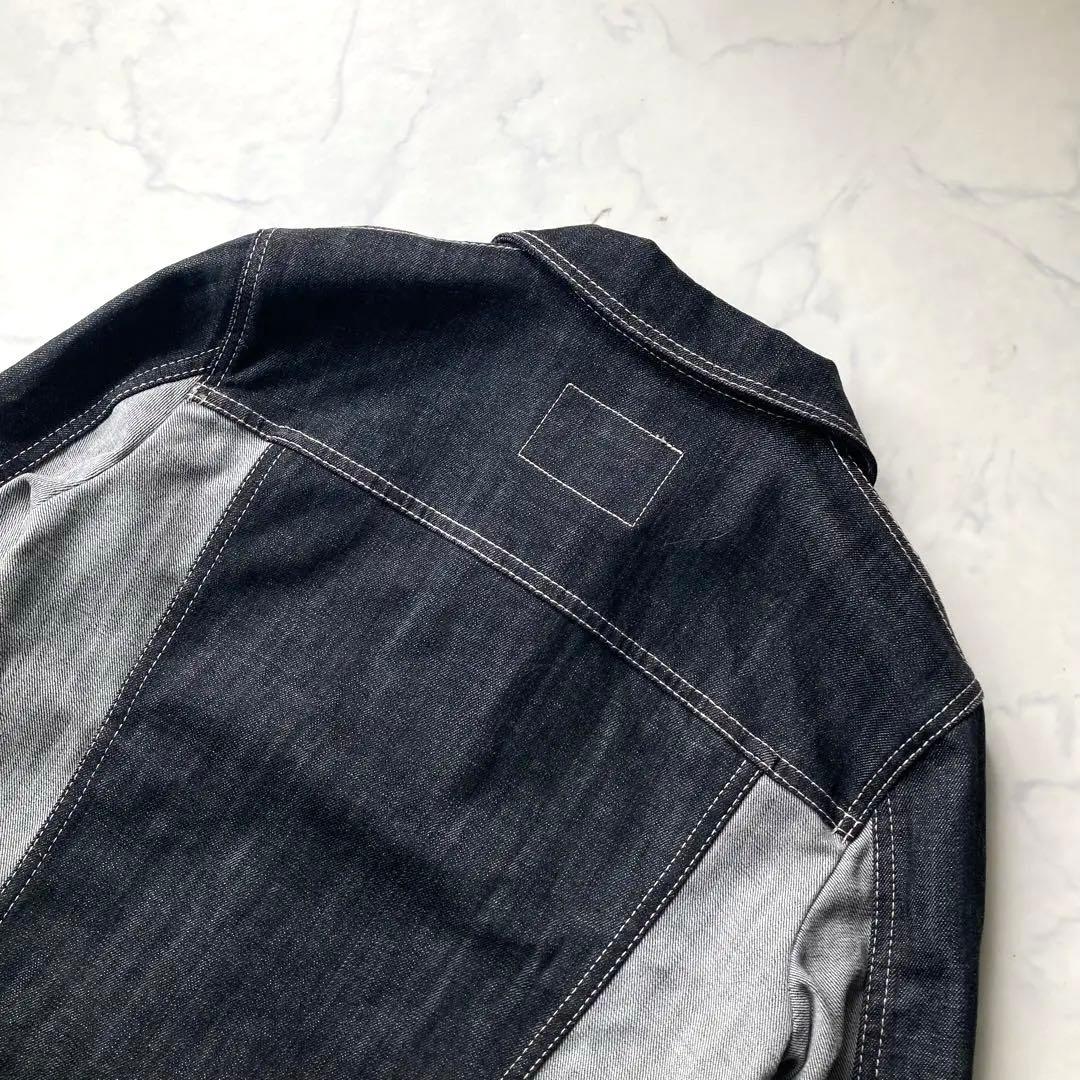 極美品 LOUIS VUITTON デニムジャケット 切替 ツイルデニム