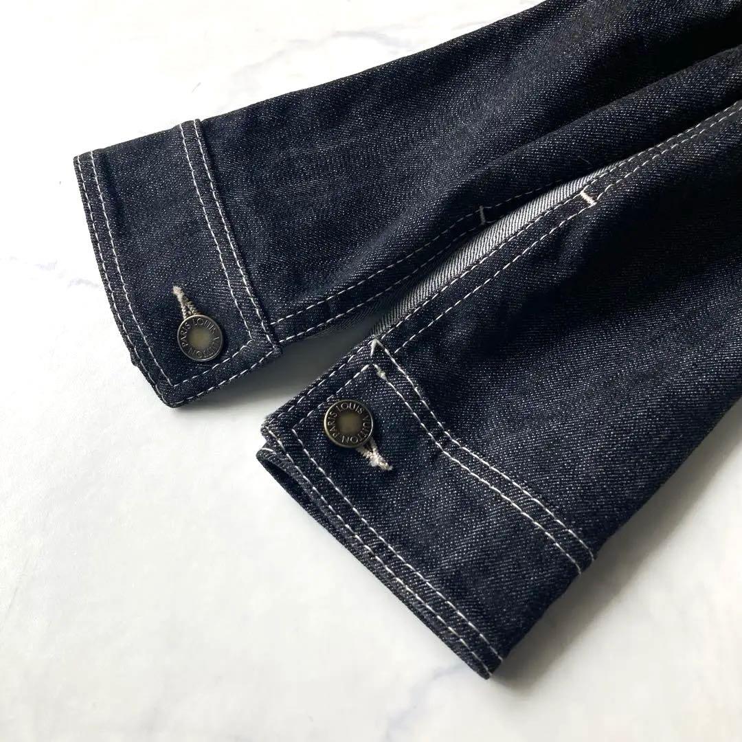 極美品 LOUIS VUITTON デニムジャケット 切替 ツイルデニム