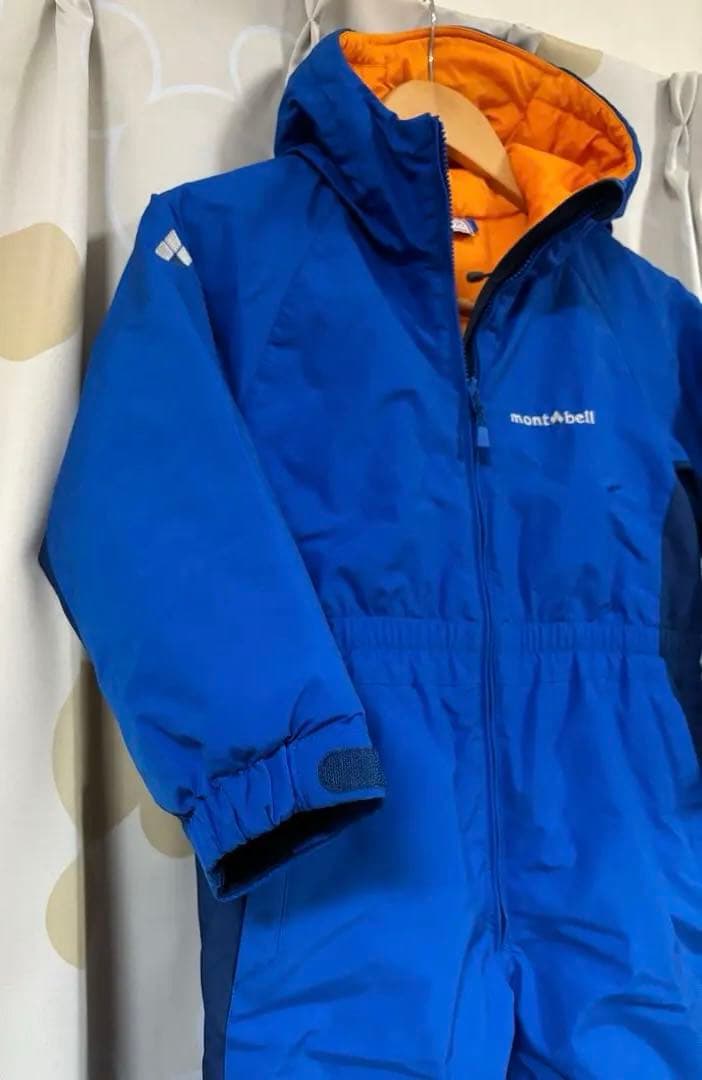 モンベル　パウダーカバーオール　ジャンプスーツ　雪　冬　キッズ　120