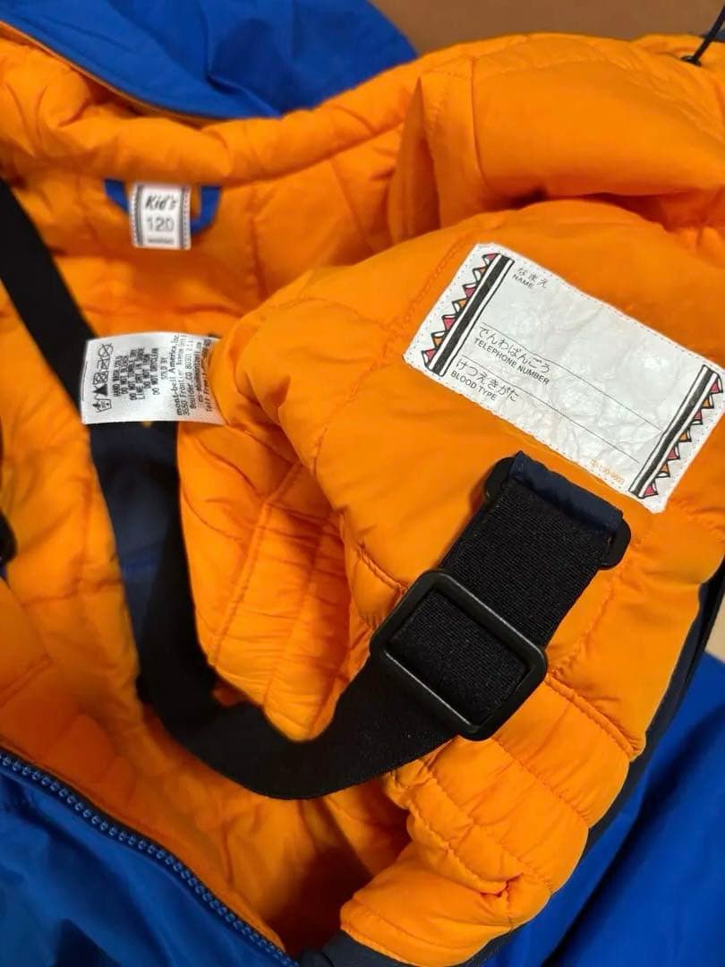 モンベル　パウダーカバーオール　ジャンプスーツ　雪　冬　キッズ　120