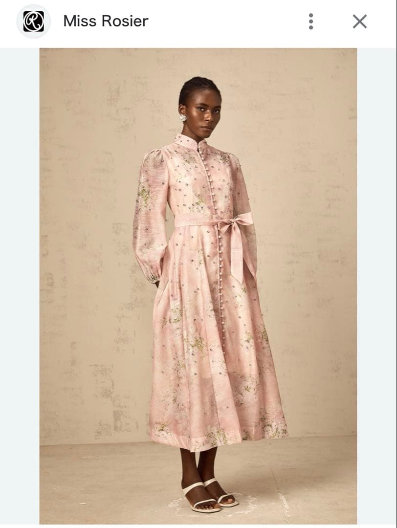 miss rosier ミスロジェ　フローラルプリント長袖ワンピース　新品未使用