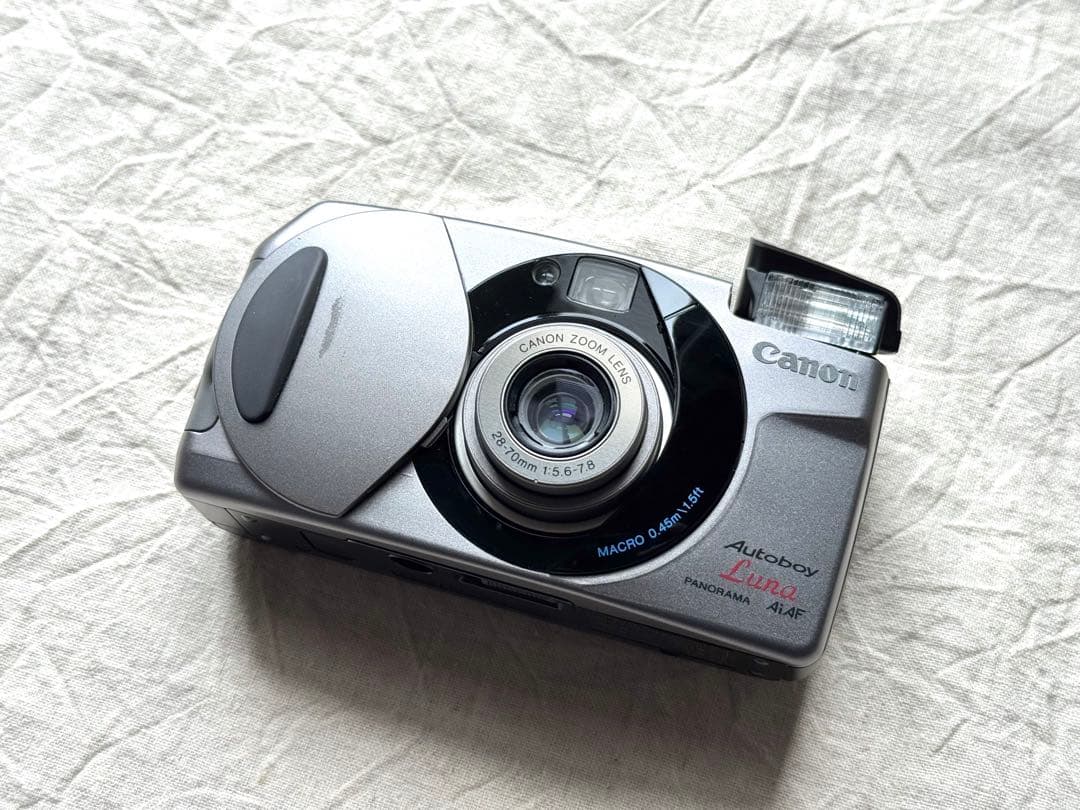 ⌘完動品！ 電池付き、作例あり！ Canon Autoboy Luna⌘