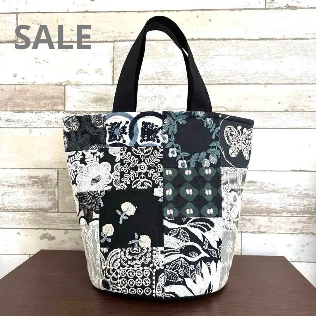 ☆ミナペルホネンハンドメイド♡バケツバッグネイビー系