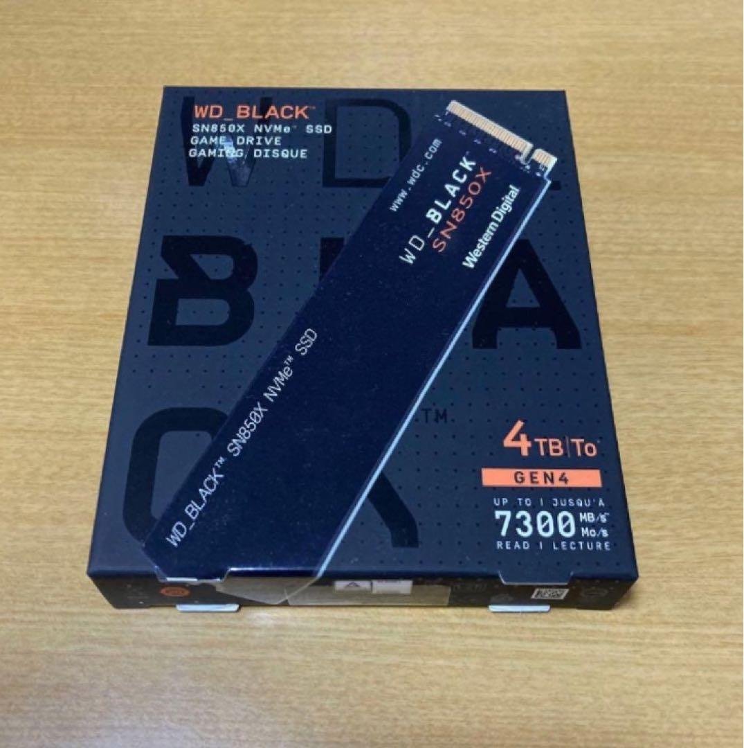 内蔵型SSD WD_BLACK SN850X NVMe SSD 4TB