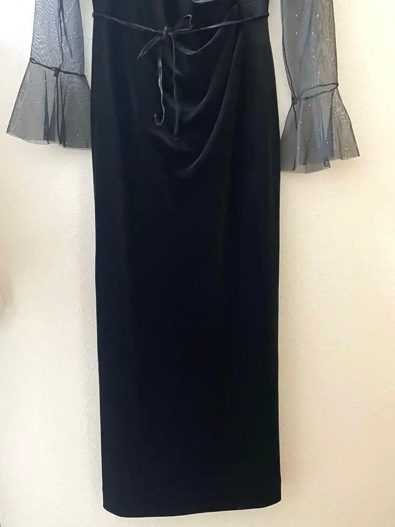 SNIDELシアードッキングベロアドレス ブラック 0サイズ