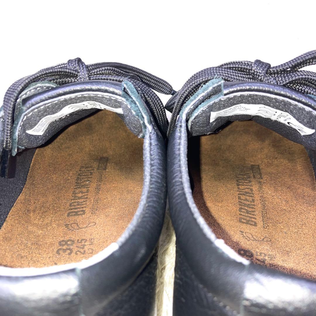 『未使用級』ビルケンシュトック　職業靴　QO500 レザースニーカー　ブラック