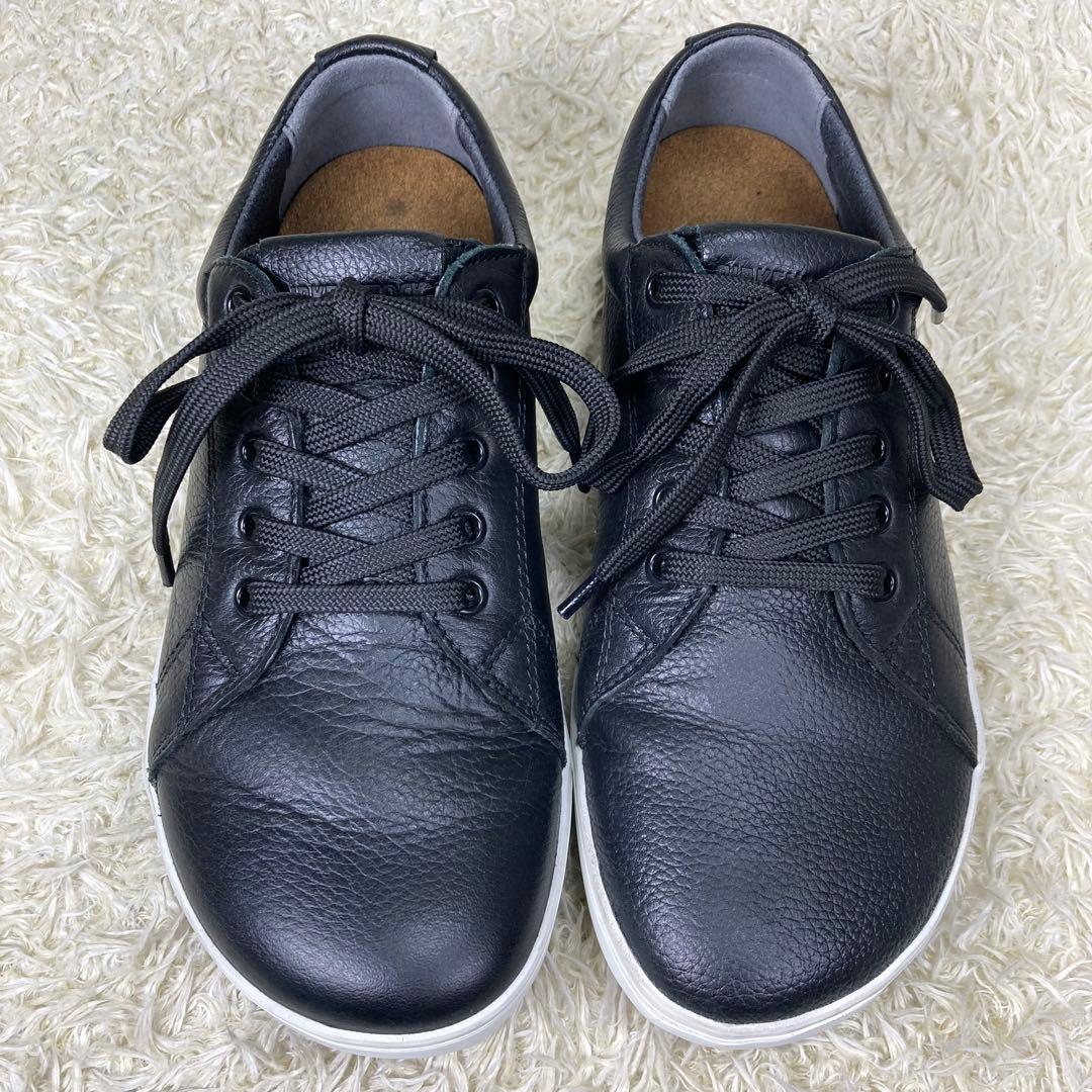 『未使用級』ビルケンシュトック　職業靴　QO500 レザースニーカー　ブラック