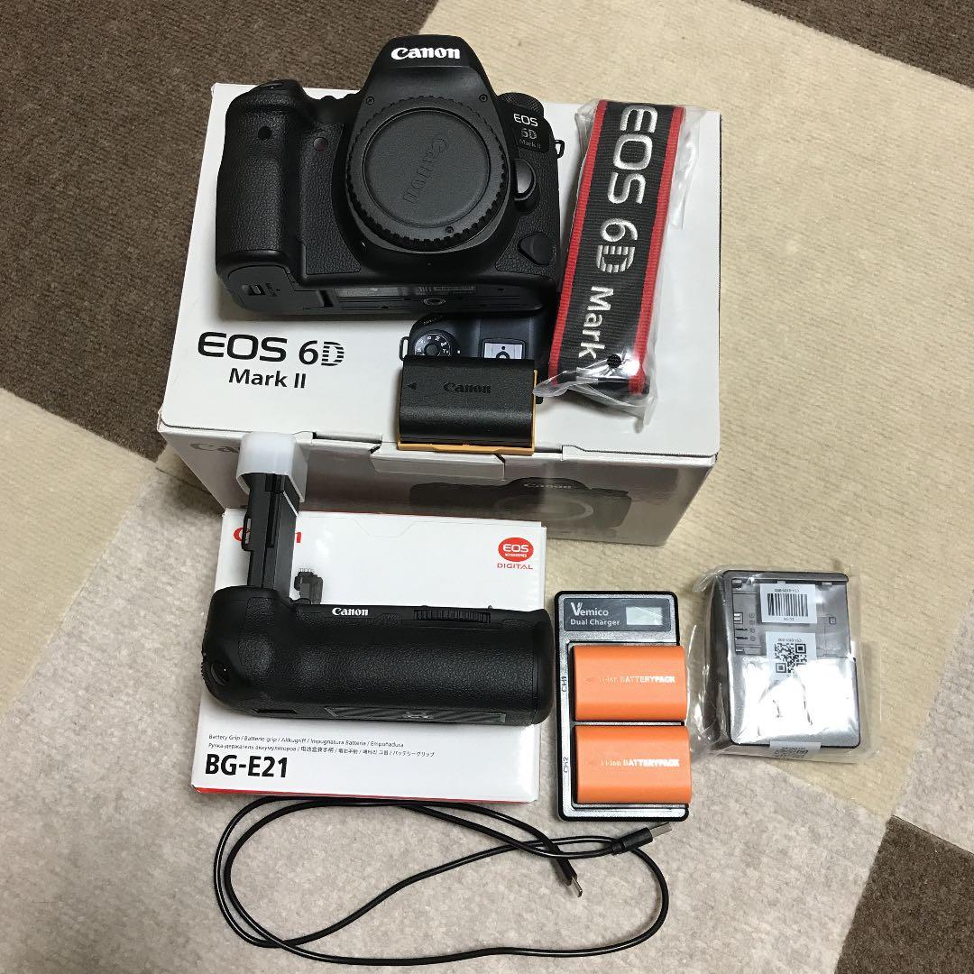 Canon EOS 6D MARK2 ボディ+バッテリーグリップ　おまけ有