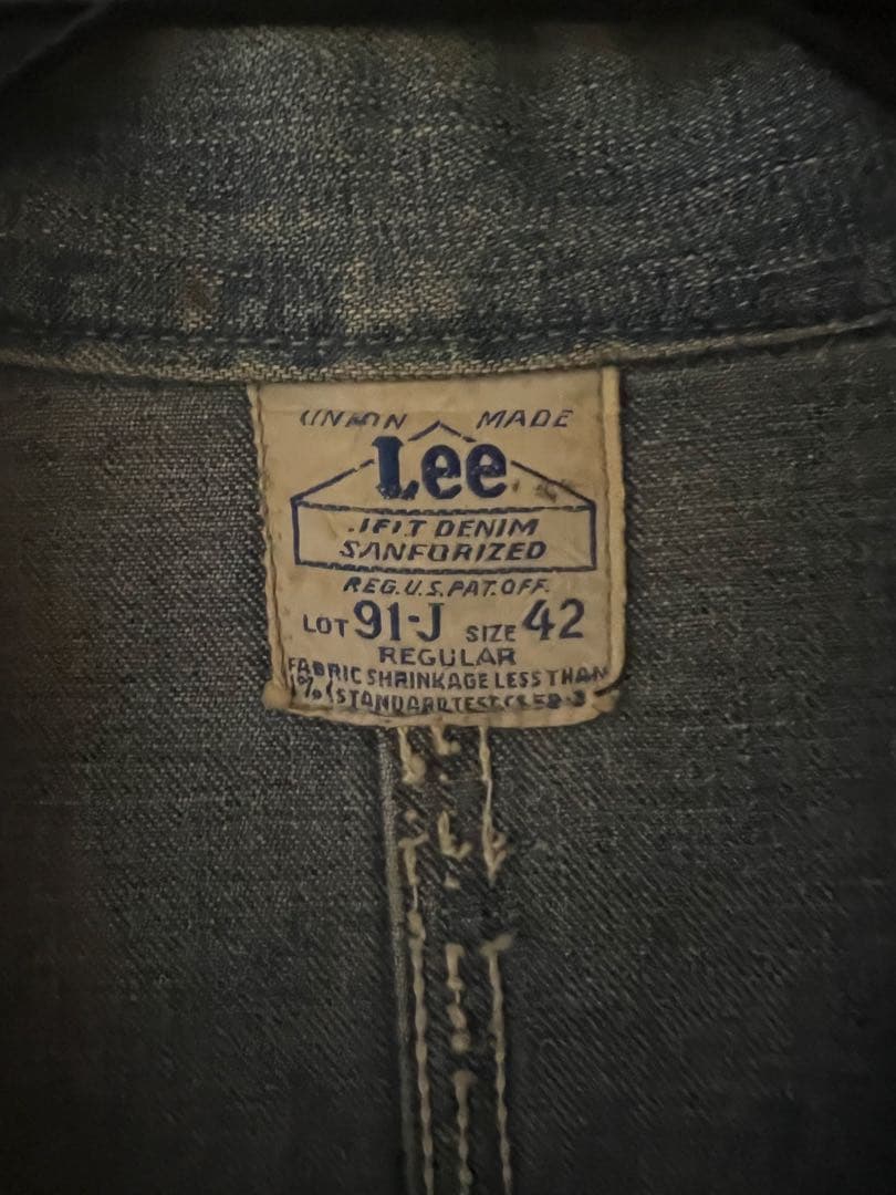 40s Lee 91-J カバーオール ハウスタグ